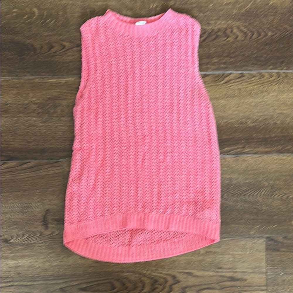 GAP Sleeveless Coral Sweater